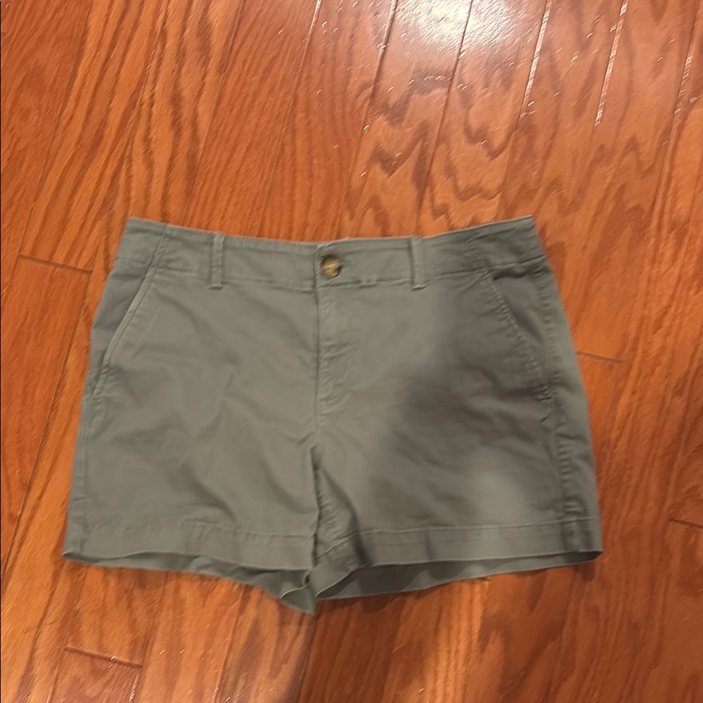 LOFT army Green Monroe 4” Shorts Casual Cotton Blend